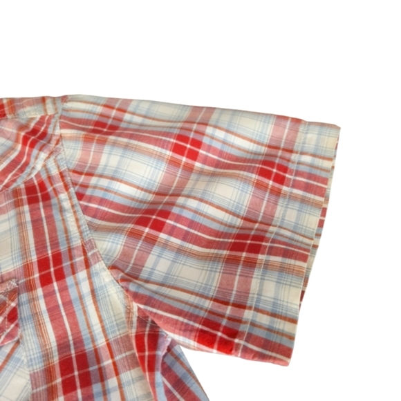 Aeropostale Plaid Snap Button Up Shirt - Picture 6 of 14